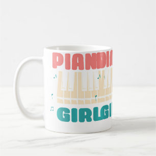 Mug Fille au Piano Joueuse de Piano Jazz Instrument Mu