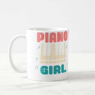 Mug Fille au piano Joueuse de piano Jazz Instrument Mu