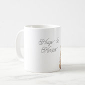 Mug Fille au pull à coeurs rouges Saint Valentin Câlin (Devant gauche)
