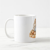 Mug Fille aux citrouilles oranges avec livre (Gauche)
