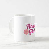 Mug Fille aux fleurs (Devant gauche)