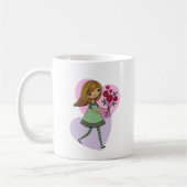 Mug Fille aux fleurs (Gauche)