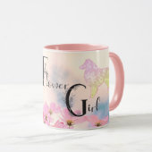Mug Fille aux fleurs Collie (Devant droit)