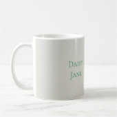 Mug Fille aux marguerites robe verte (Gauche)