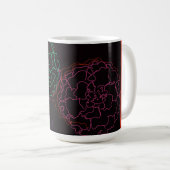 Mug Fille aux touffes de souci afro (Devant droit)
