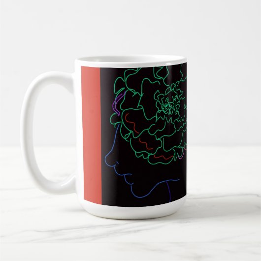 Mug Fille aux touffes de souci afro (Gauche)
