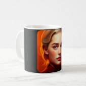 Mug Fille aux yeux bleus (Devant gauche)