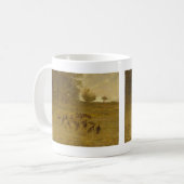 Mug Fille avec des dindes (Devant gauche)