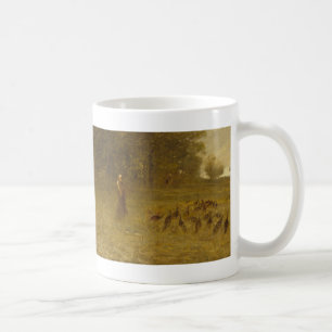 Mug Fille avec des dindes