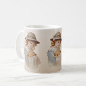 Mug Fille avec des petits canards (Devant gauche)