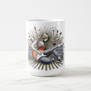 Mug Fille avec des vibes musicales