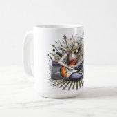 Mug Fille avec des vibes musicales (Devant gauche)