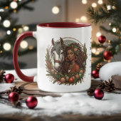Mug Fille Avec Le Cheval Et La Couronne Noël
