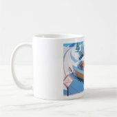 Mug Fille avec motoneige rétro (Gauche)