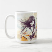 Mug Fille avec musique rock vibes (Gauche)
