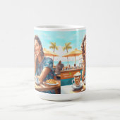 Mug Fille avec pause café (Centre)