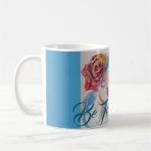 Mug Fille avec Rouge Rose Beret Aquarelle Boug Cadeau (Gauche)