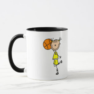 Mug Fille avec T-shirts de basket-ball et cadeaux