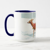 Mug Fille avec traîneau (Gauche)