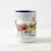 Mug Fille avec traîneau (Centre)