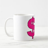 Mug Fille Avec Un Panneau Dollar (Gauche)