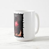 Mug Fille avec un sourire délirant (Devant droit)