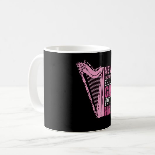 Mug Fille Avec Une Harpe (Devant gauche)