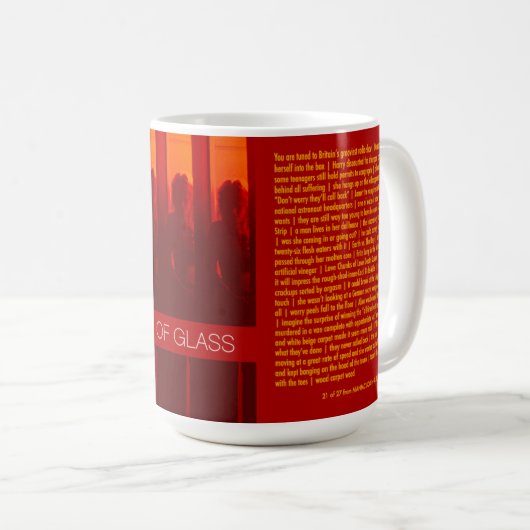 Mug Fille avec une jambe de verre (Devant droit)