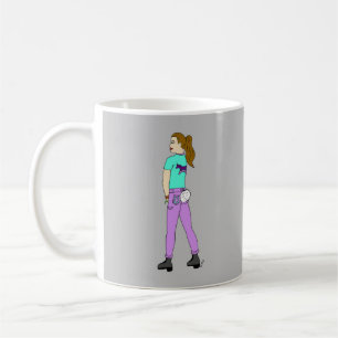 Mug fille avec une queue de lapin