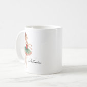 Mug Fille Ballerina de Noël (Devant gauche)