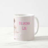 Mug Fille Ballerine Rose Pâle (Devant droit)