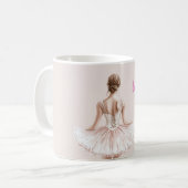 Mug Fille Ballerine Rose Pâle (Devant gauche)