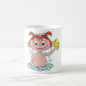 Mug Fille Bath Time Amusant avec canard en caoutchouc  (Centre)