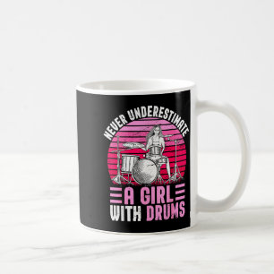 Mug Fille batteur batterie batterie drôle