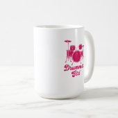Mug Fille batteur | Drums Drummer Cadeau (Devant droit)