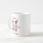 Mug Fille Besties Meilleurs amis Personnalisé (Devant gauche)