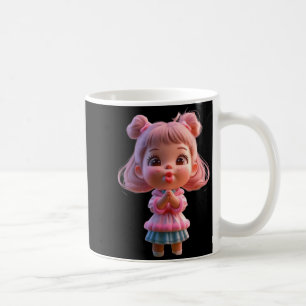 Mug Fille Bisou Mignon Dessin Unisexe Drôle pour Homme
