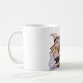 Mug Fille Blonde Chat Noir Halloween (Gauche)