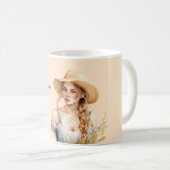 Mug Fille blonde de la campagne (Devant droit)
