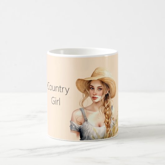 Mug Fille blonde de la campagne (Centre)