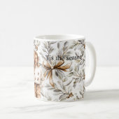 Mug Fille Blonde Marron Gâteau Noël Arc (Devant droit)