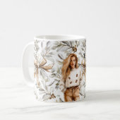 Mug Fille Blonde Marron Gâteau Noël Arc (Devant gauche)