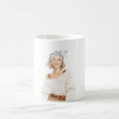 Mug Fille blonde pull blanc (Centre)