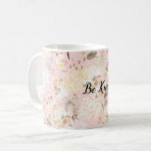 Mug Fille Blush Crème Rose Blanc Floral (Devant gauche)