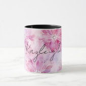 Mug Fille Blush Rose Chic Lavande Florale (Centre)
