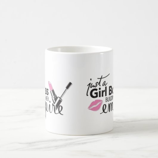 Mug Fille Boss construire son Empire - Rouge à lèvres  (Centre)
