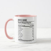 Mug Fille Boss Femme Entrepreneur Valeur nutritive Tra (Gauche)