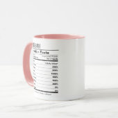 Mug Fille Boss Femme Entrepreneur Valeur nutritive Tra (Devant gauche)