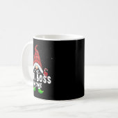 Mug Fille Boss Gnome Buffalo Plaid Correspondant Famil (Devant gauche)