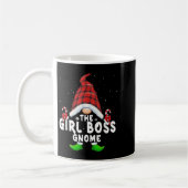Mug Fille Boss Gnome Buffalo Plaid Correspondant Famil (Gauche)